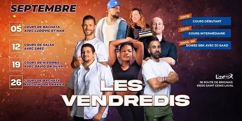 \u25b6\ufe0fLES VENDREDIS\ud83d\ude0dSTAGE INTENSIF SALSA AVEC GREGORY PEREZ\u2764\ufe0fSOIR\u00c9E SBK
