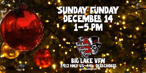 Sunday Funday with The Fabulous Voodoo Kings LIVE! at the Big Lake VFW Post 10539
