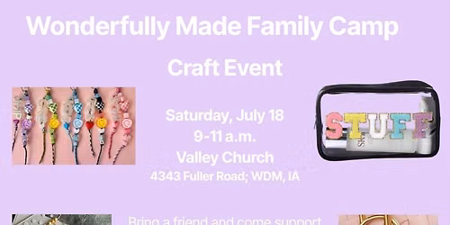 WMFC: Craft Event Fundraiser