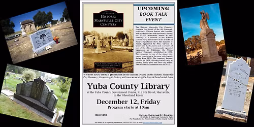 Historic Marysville City Cemetery Book Talk with Local Authors Phyllis Smith & Victoria Tudor