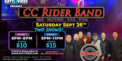 CC Rider Band Live at Katy Vibes!