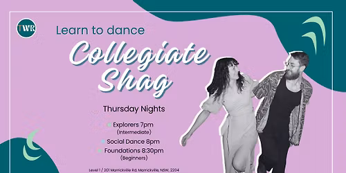 Collegiate Shag - Weekly Classes (2 levels)