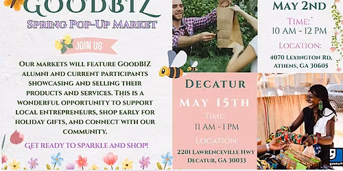 GoodBiz Pop-Up Spring Markets powered by Goodwill of North Georgia