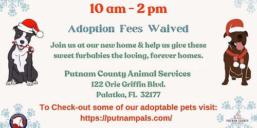 Putnam County Animal Services Holiday Adoption Event 