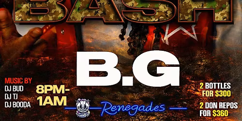 B.G. Performing Live!! Camo Bash @Renegades!!!