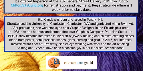 \u200b\u200b"Beginners' Crochet" with artist Candy Barbaccia