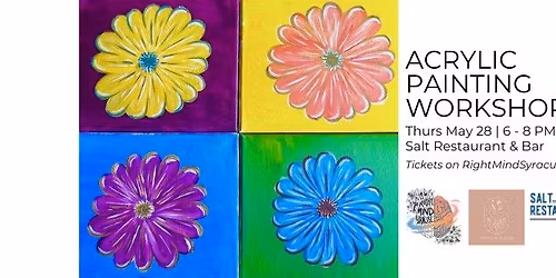 "Pop Art Flowers" Acrylic Painting Workshop
