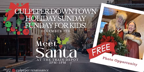 Culpeper Downtown Holiday Sunday Funday for Kids!