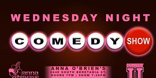 Comedy U Wednesdays At Anna O'Brien's