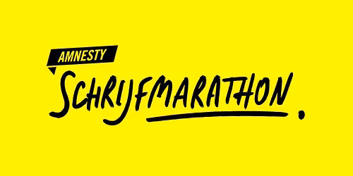 Schrijfmarathon Amnesty International Bar Brul