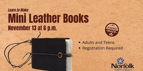Mini Leather Book Workshop