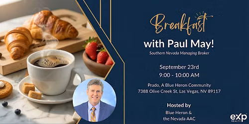 Breakfast with one of our eXp Brokers: Connection, Coffee & Luxury at Prado