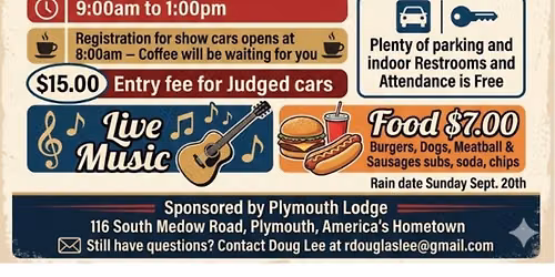 Plymouth Freemason Car Show