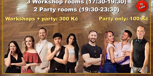 Balance Day Bachata & Salsa (Workshops 3 rooms + Social dancing 2 rooms)