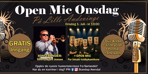 "Open Mic" Onsdag p\u00e5 Lille Andevinge