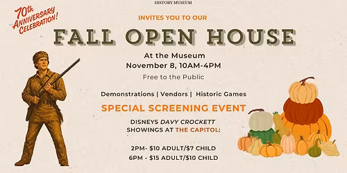 Museum Fall Open House