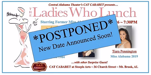CAT CABARET - THE LADIES WHO LUNCH!... MOVED , New DATE Coming Soon!