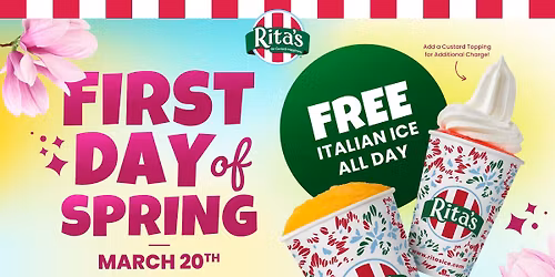 Rita's First Day of Spring (Free Water Ice)!