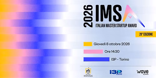 Premio Italian Master Startup Award \u2013 IMSA 2026