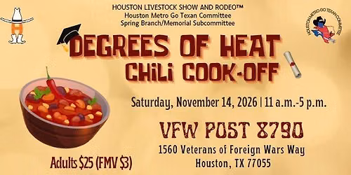 3rd Annual Degrees of Heat Chili Cook Off