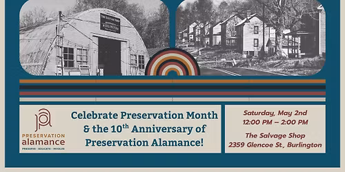 Preservation Month Celebration with Preservation Alamance