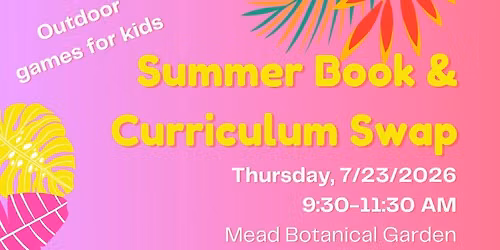 Summer Book & Curriculum Swap with Kids Outdoor Games