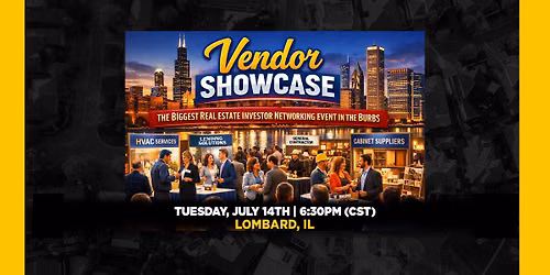 Vendor Showcase: The Biggest Real Estate Investing Networking Event in the Burbs