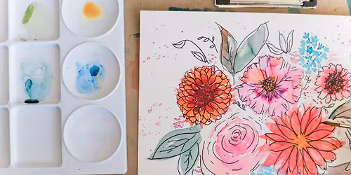 Watercolor Spring Flowers: A Fundraiser for Unbounded Abilities