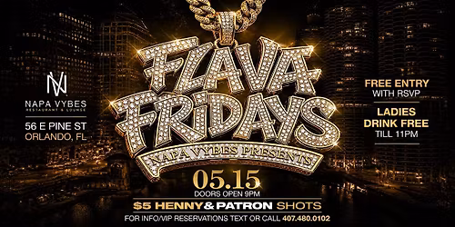 FLAVA FRIDAYS | NAPA VYBES
