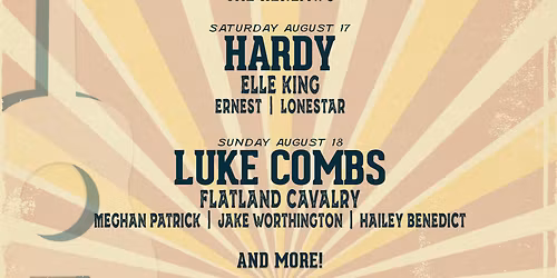 Country Thunder Alberta - 3 Day Pass at The Confluence Historic Site and Parkland