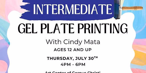 Intermediate Gel Plate Printing with Cindy Mata