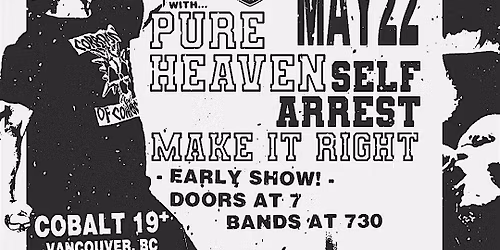 ELIMINATORS W\/ PURE HEAVEN @ COBALT