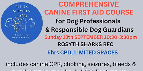 ROSYTH 13.9.26 Canine First Aid Course