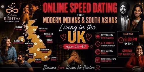 Online Speed Dating | for Modern Indian Singles in the United Kingdom (UK)