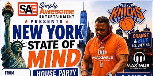 NEW YORK STATE OF MIND HOUSE PARTY Orange & Blue Edition MAXIMUS
