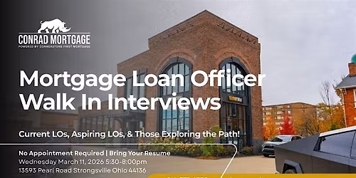Mortgage Loan Originator Walk-In Interviews