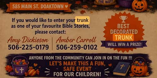 Bible Themed Trunk er Treat