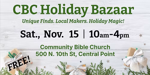 CBC Holiday Bazaar