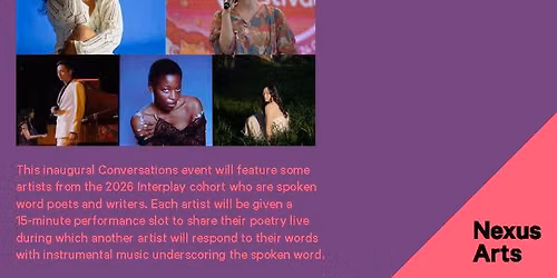 Conversations : A Feast of Poetry & Music