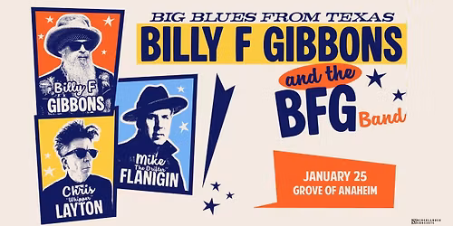 Billy J Gibbons and The BFG Band at Weinberg Center For The Arts