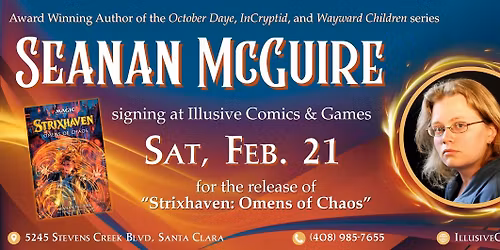 Seanan McGuire Signing at Illusive Comics & Games