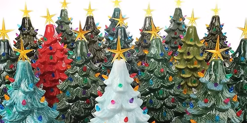 Vintage Ceramic Light Up Christmas Tree Party!!