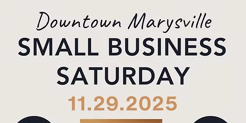 Shop Small Saturday in Downtown Marysville