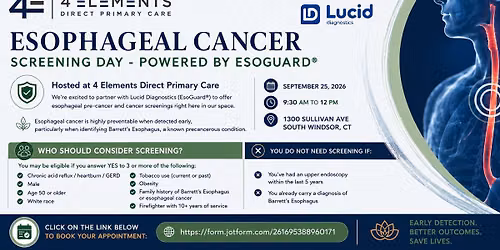 EsoGuard Esophageal Cancer Screening Event - September 2026