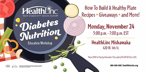 Diabetes Nutrition Workshop with HealthLinc Mishawaka