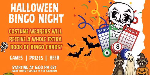 HALLOWEEN BINGO at Burn 'Em Brewing!