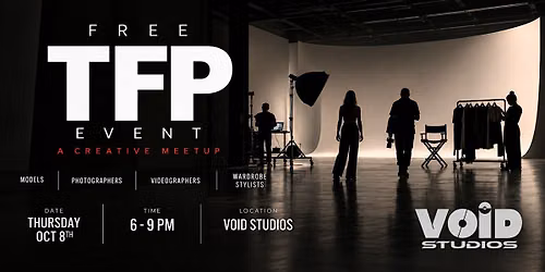 A Free TFP Meetup Event: Models. Photographers. Videogrpahers