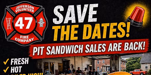 Pit Sandwich Sale June 20th