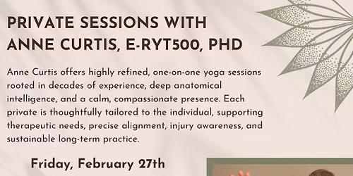 Private Sessions with Anne Curtis, PhD