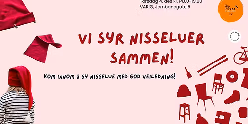 Vi syr nisseluer sammen! \u00c5pent verksted
